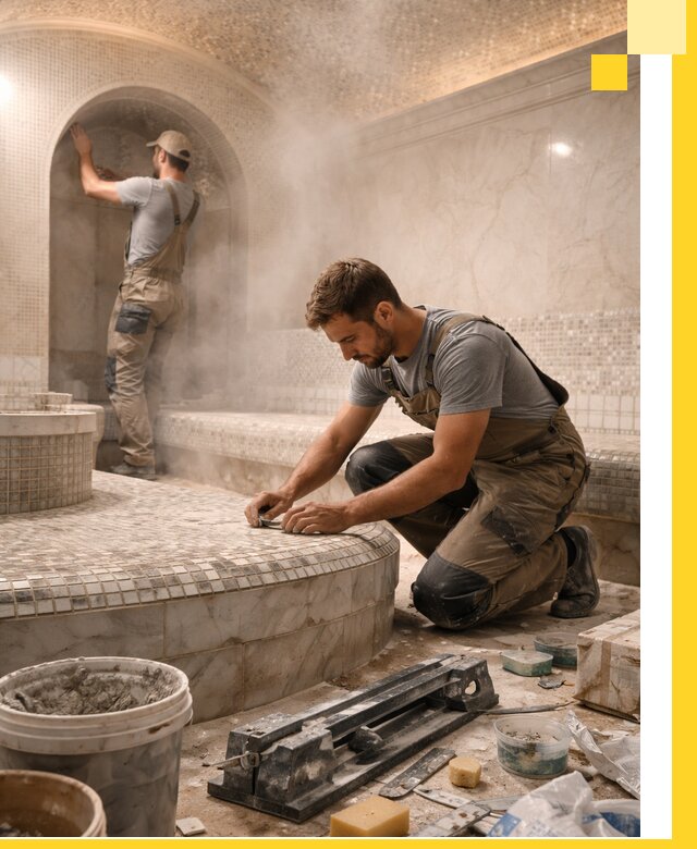 Профессиональный дизайн хамама и SPA под ключ в Надыме