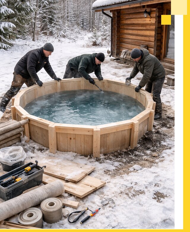 Изготовление и установка ледяных купелей под ключ в Надыме