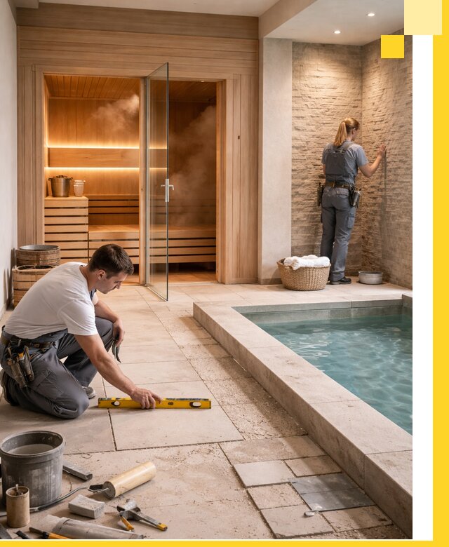 Комплексный дизайн и отделка интерьеров SPA под ключ в Надыме